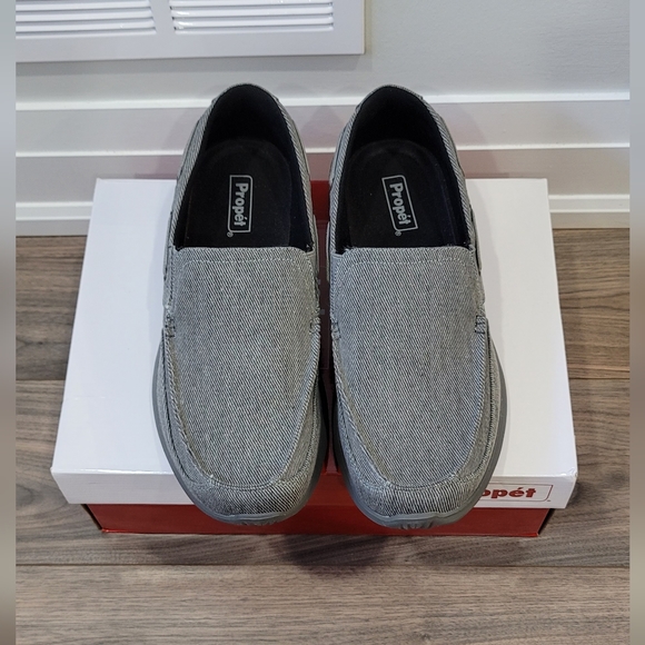 PROPET Men's Grey Slip On Shoes - US 10.5 - Picture 2 of 8